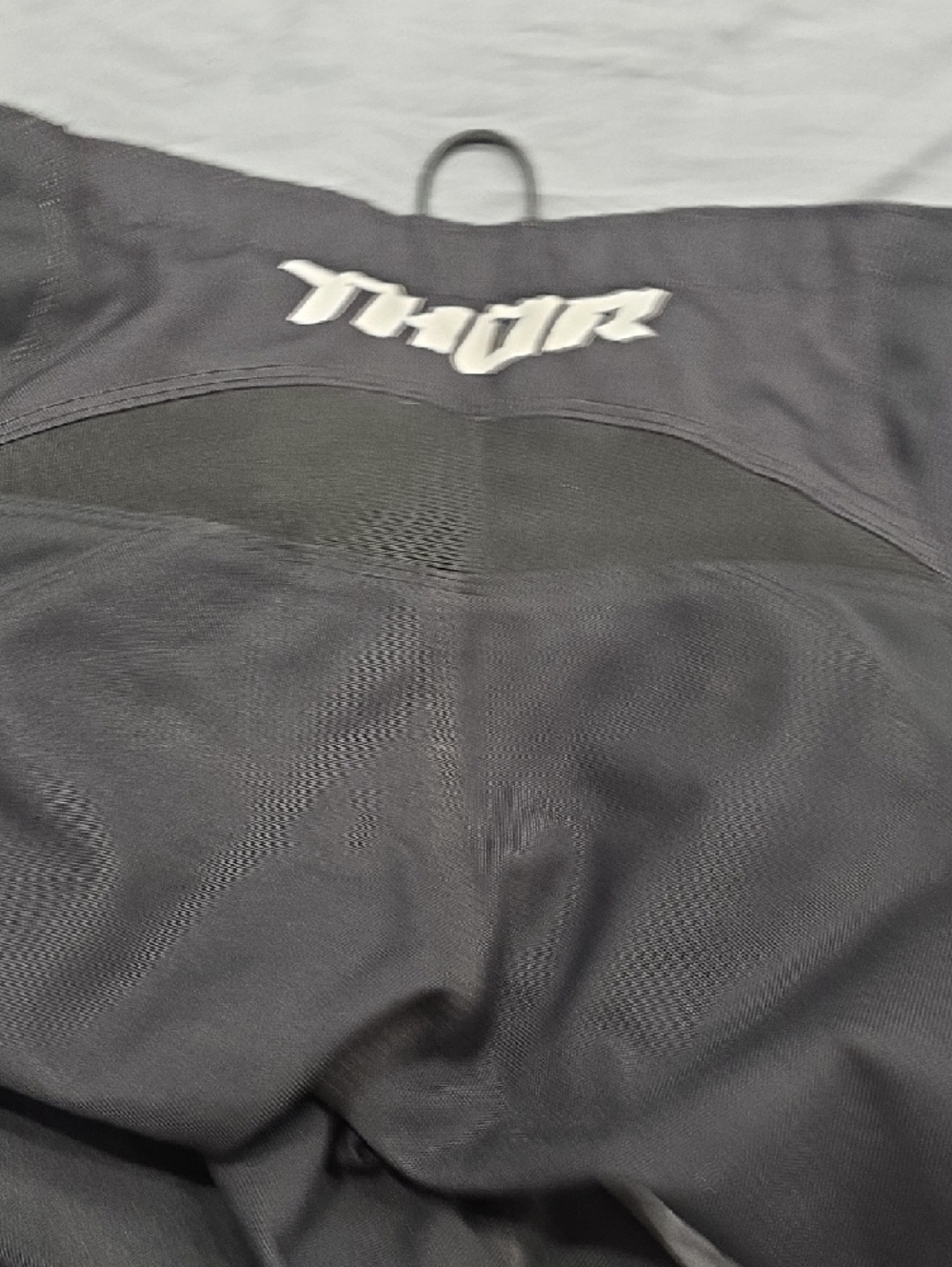 thor Black Motocross Pants with White Accents - Picture 4 of 4